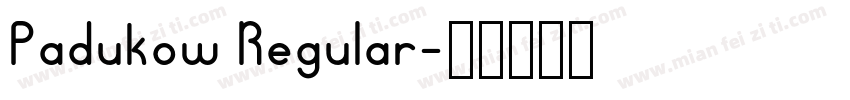 Padukow Regular字体转换